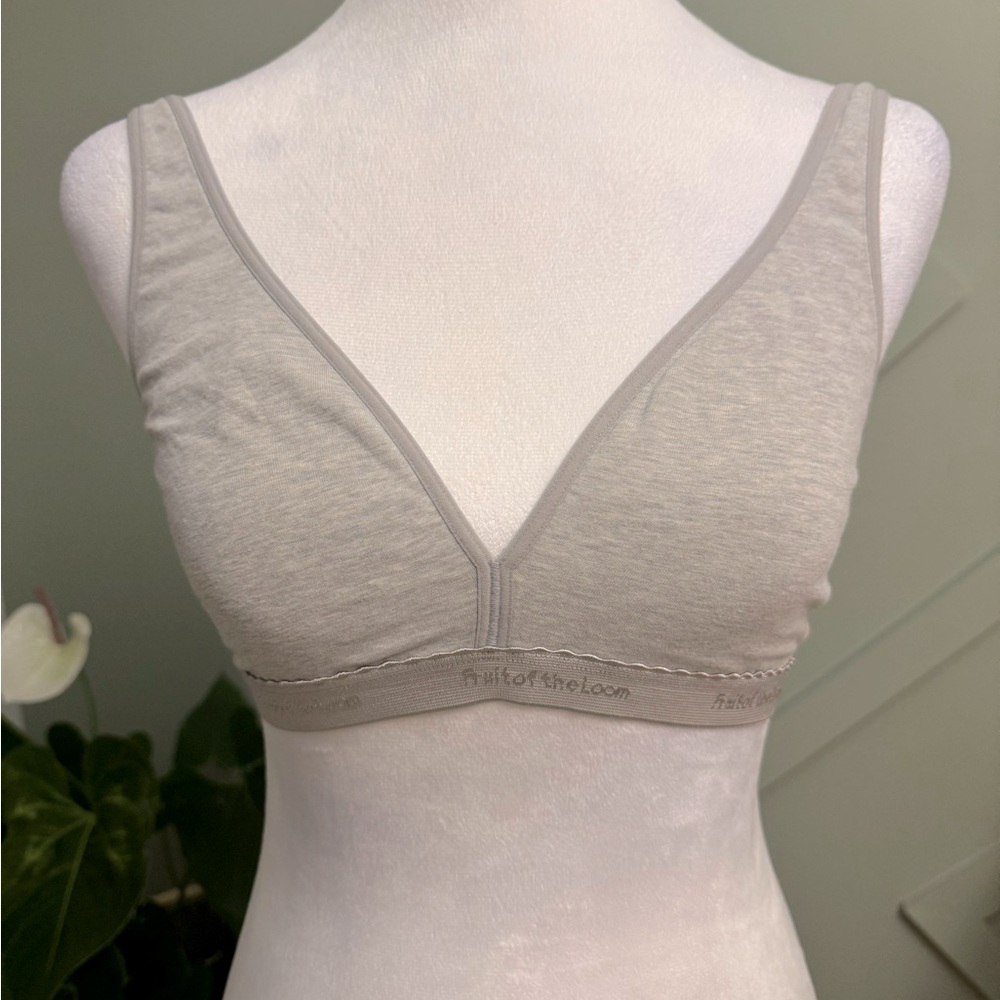 Gray soft bra xs